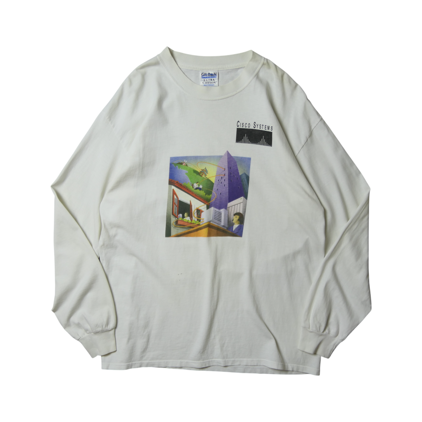 90s~00s L/S Promotion Tee -CISCO SYSTEMS-