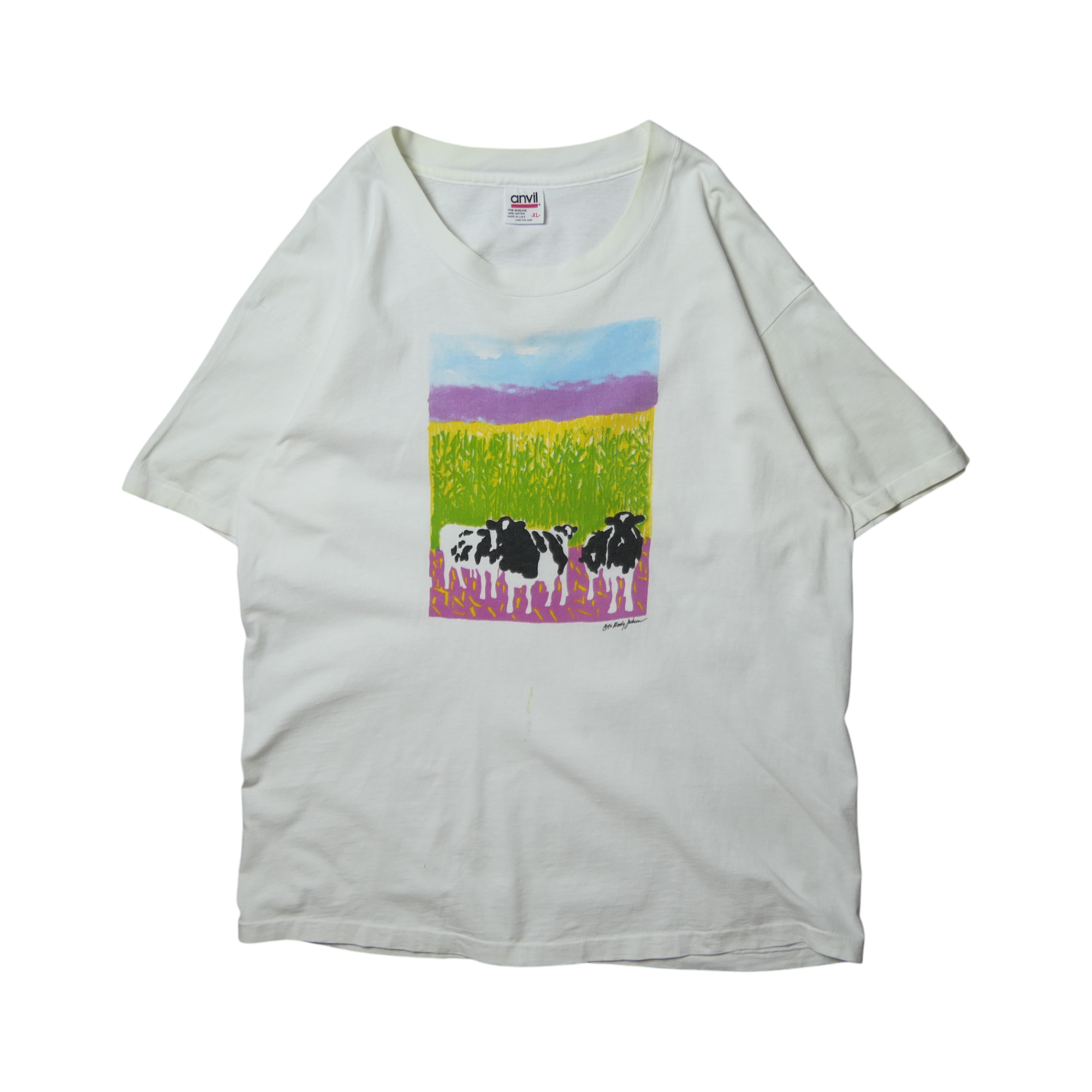 90s Animal Art Tee -Woody Jackson- – ユウユウジテキ 90s Animal Art Tee -Woody Jackson- – ユウユウジテキ