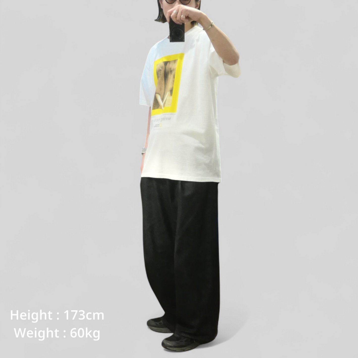 00s Animal Tee "Elephant" -NATIONAL GEOGRAPHIC-