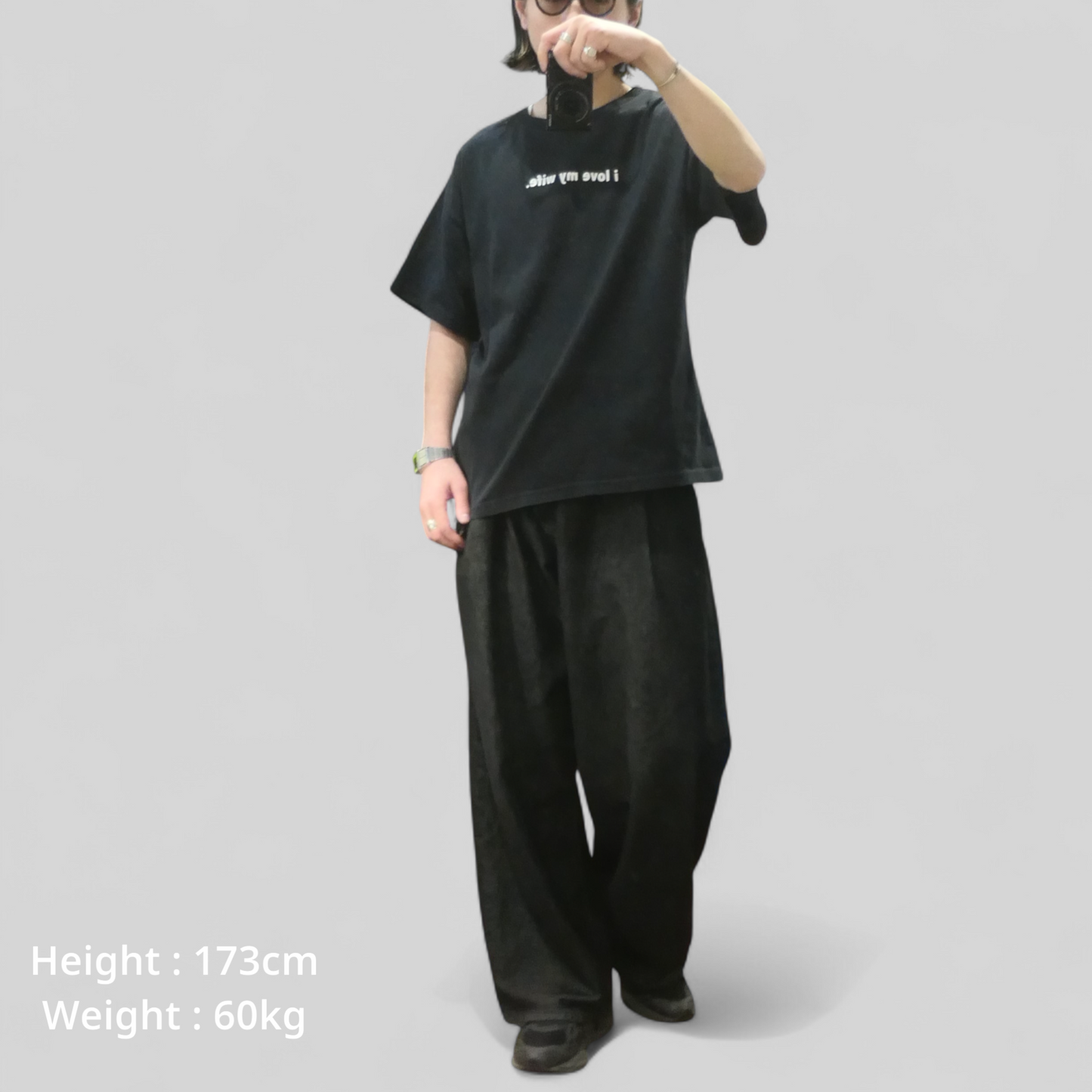 00s Message Tee -i love my wife-