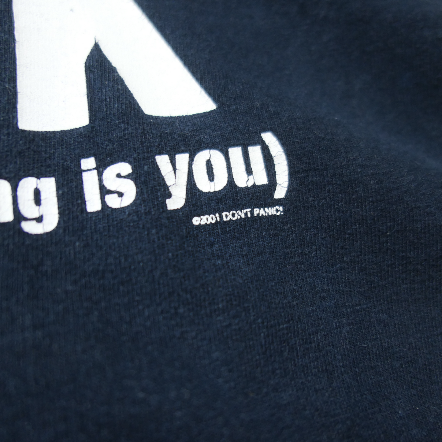 00s Message Tee "FCK" -Don't Panic-