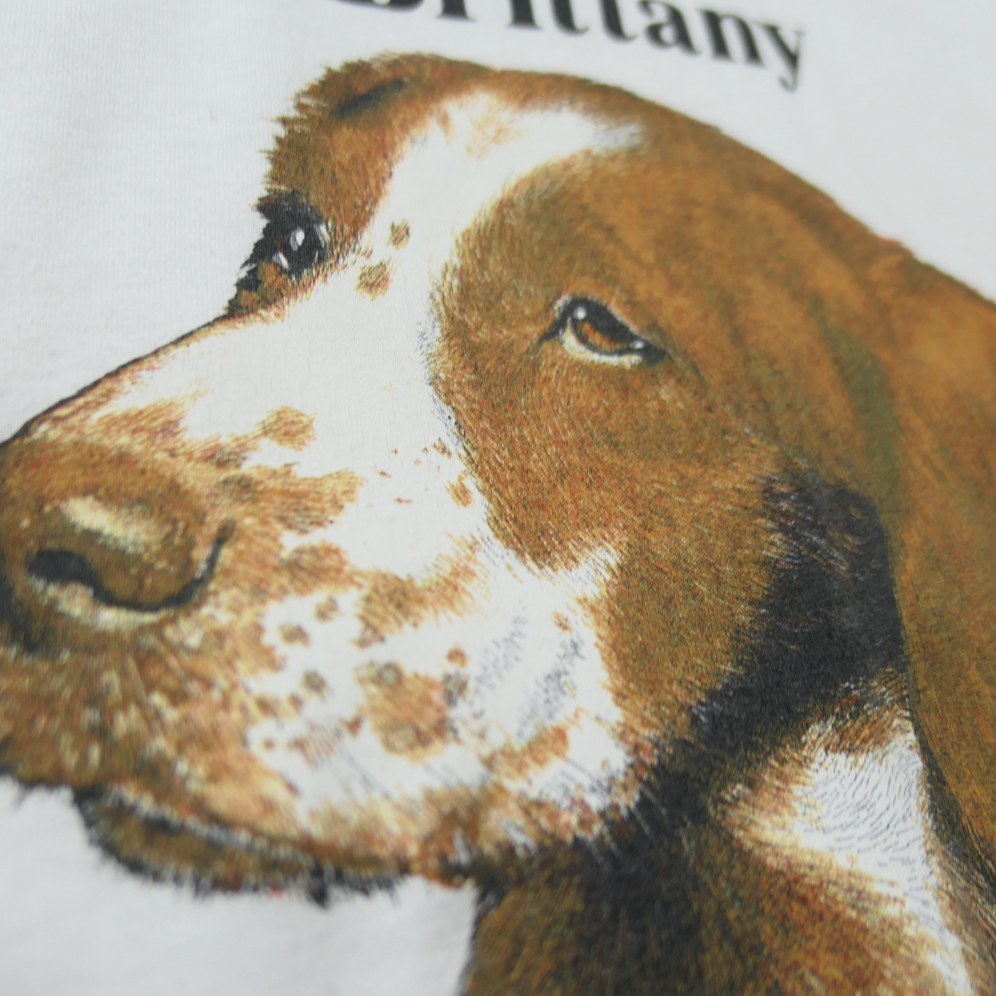 90s Dog Tee "Brittany" -TELETREND COLS-