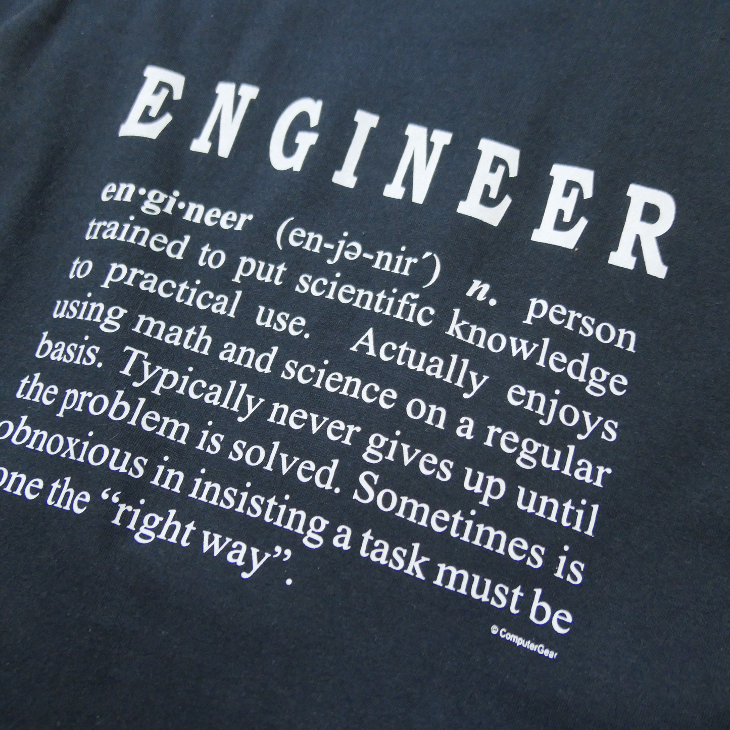 00s~ Message Tee "ENGINEER" -ComputerGear-