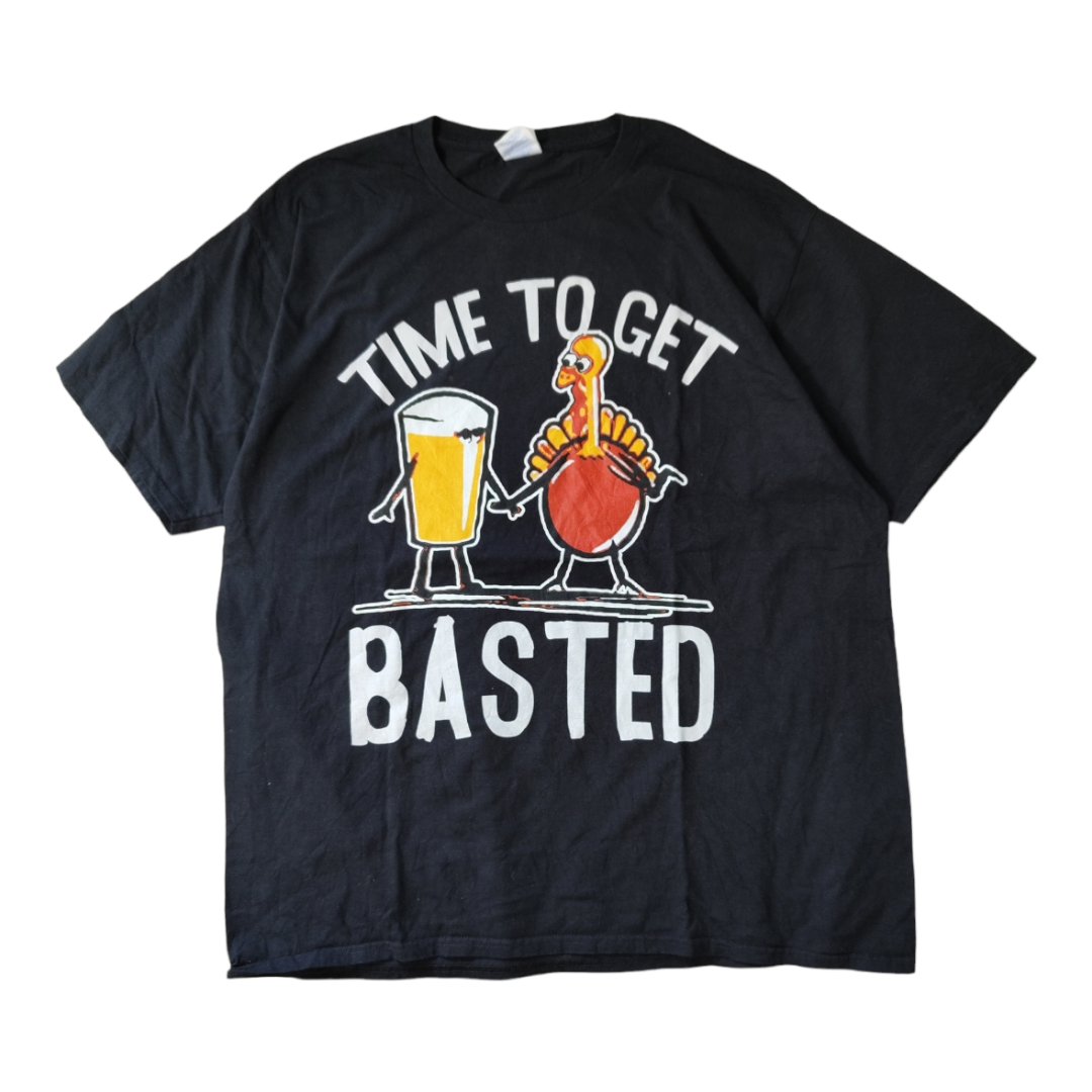 USED XL Print T-shirt -PORT & COMPANY-