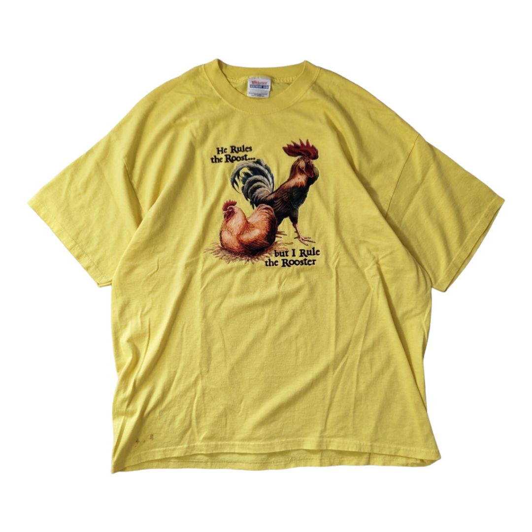 USED XL 50/50 Print T-shirt -HANES-
