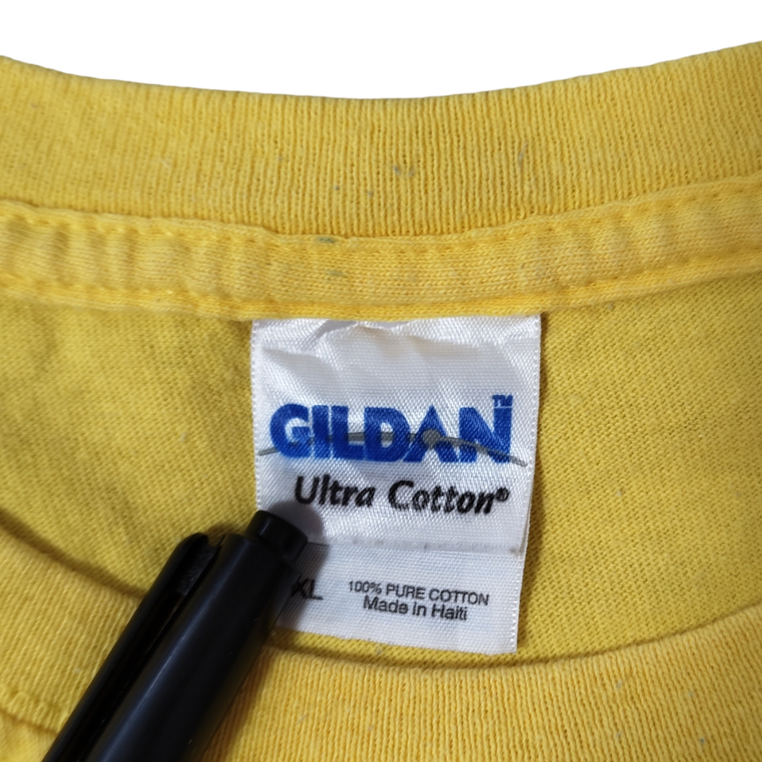 USED XXL Print T-shirt -GILDAN-