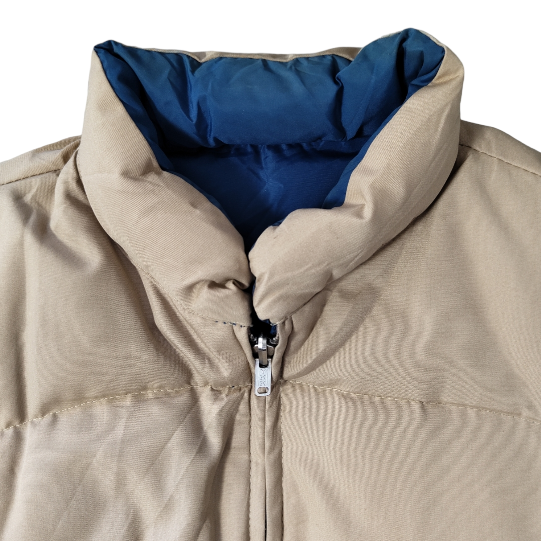 Vintage 70s XL Reversible down vest -BIBI BROS.-
