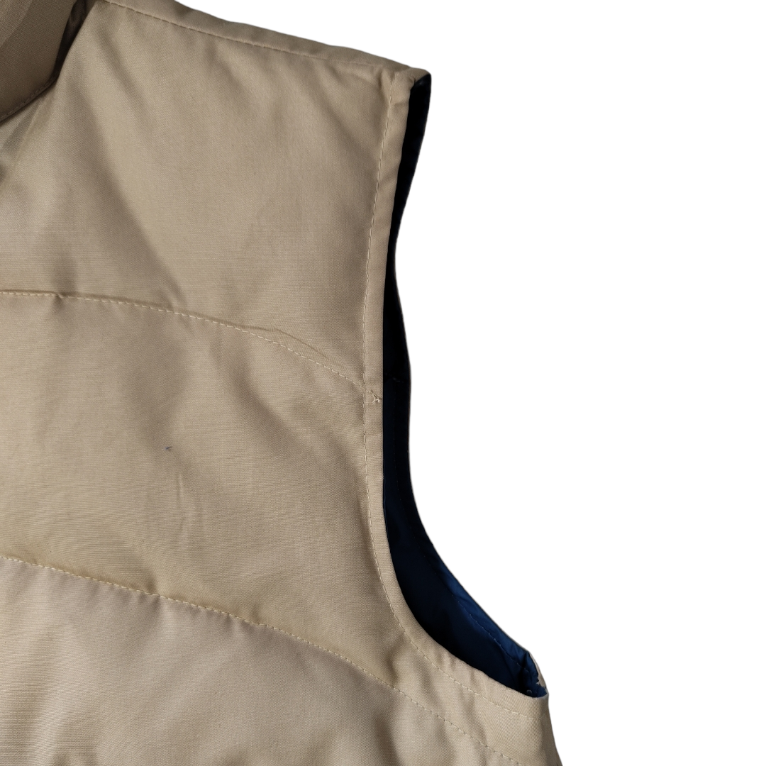 Vintage 70s XL Reversible down vest -BIBI BROS.-