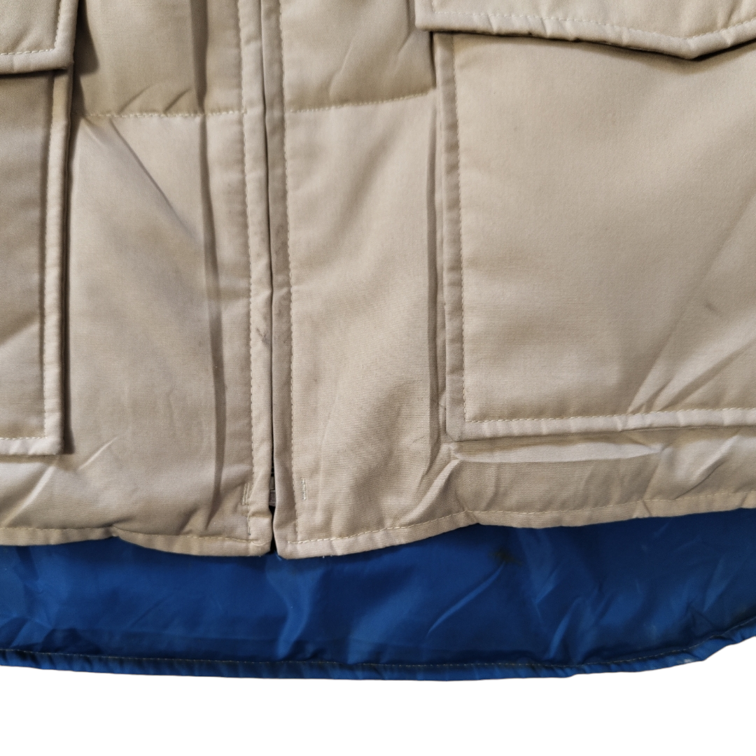 Vintage 70s XL Reversible down vest -BIBI BROS.-