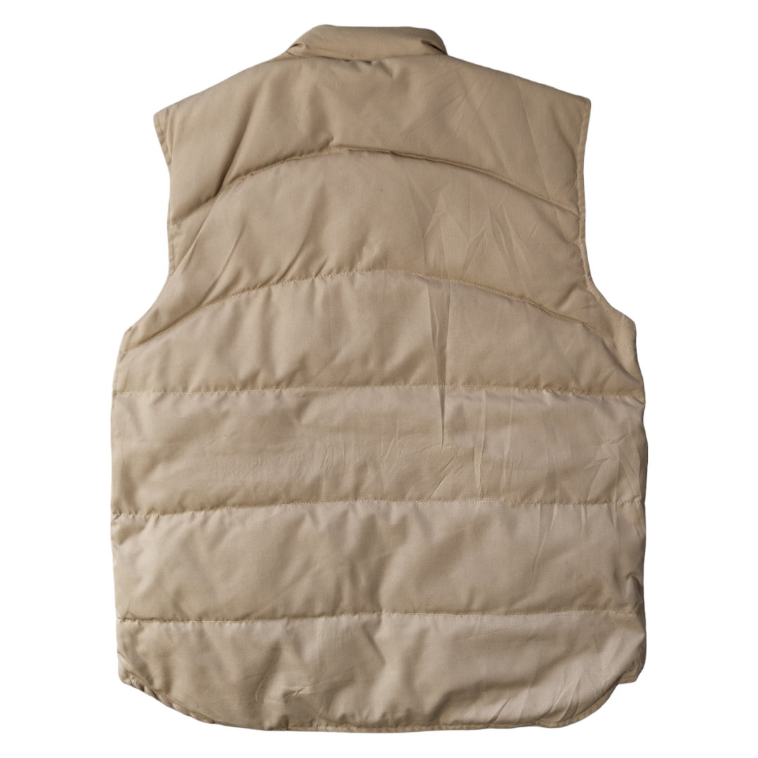 Vintage 70s XL Reversible down vest -BIBI BROS.-