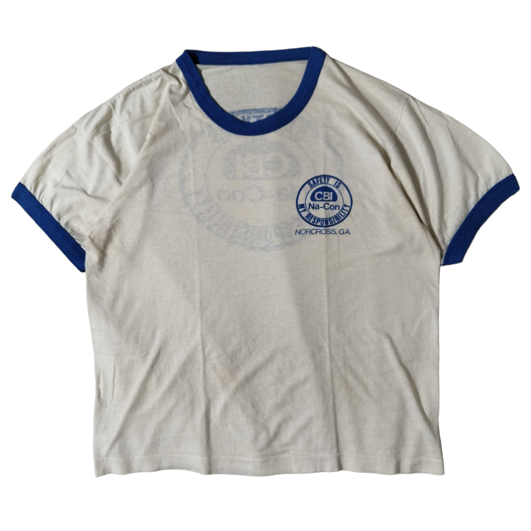 VINTAGE 80-90s M Ringer T-shirt -UNKNOWN-