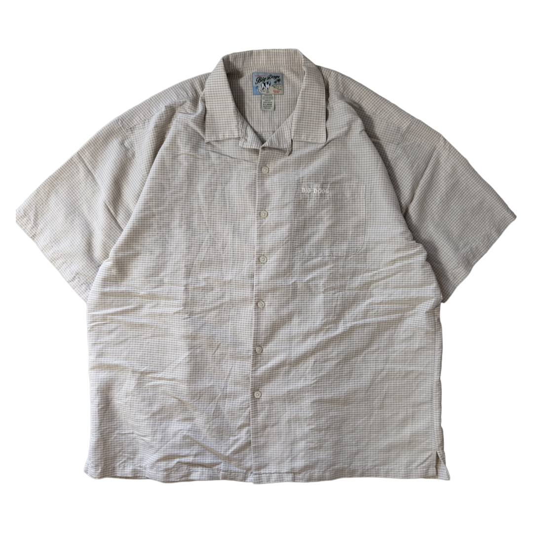 USED XL Half sleeve check shirt -BIG DOGS-