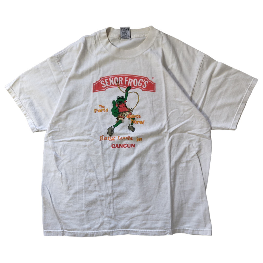 USED XL Print T-shirt -SENOR FLOGS-
