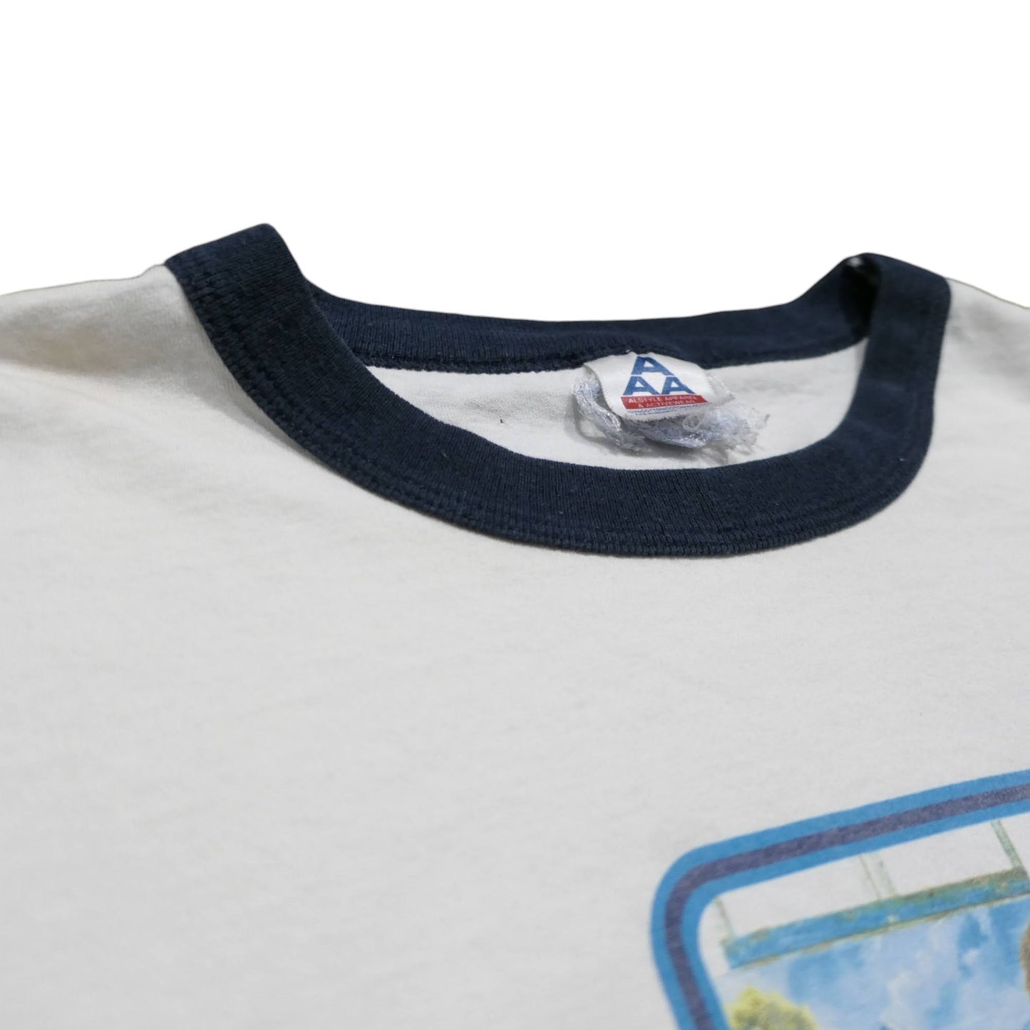 VINTAGE 90s L-XL Ringer Tee -Bob Ross-