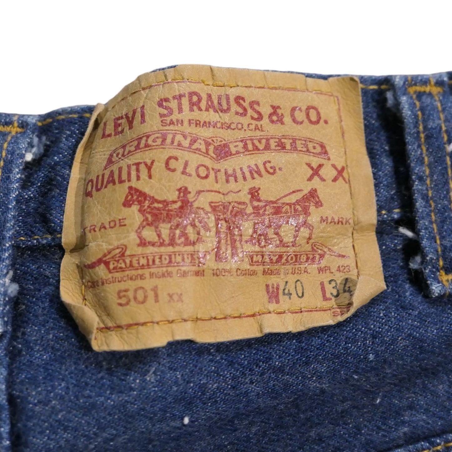 VINTAGE 80s 501 Straight Denim Pants -Levi's-