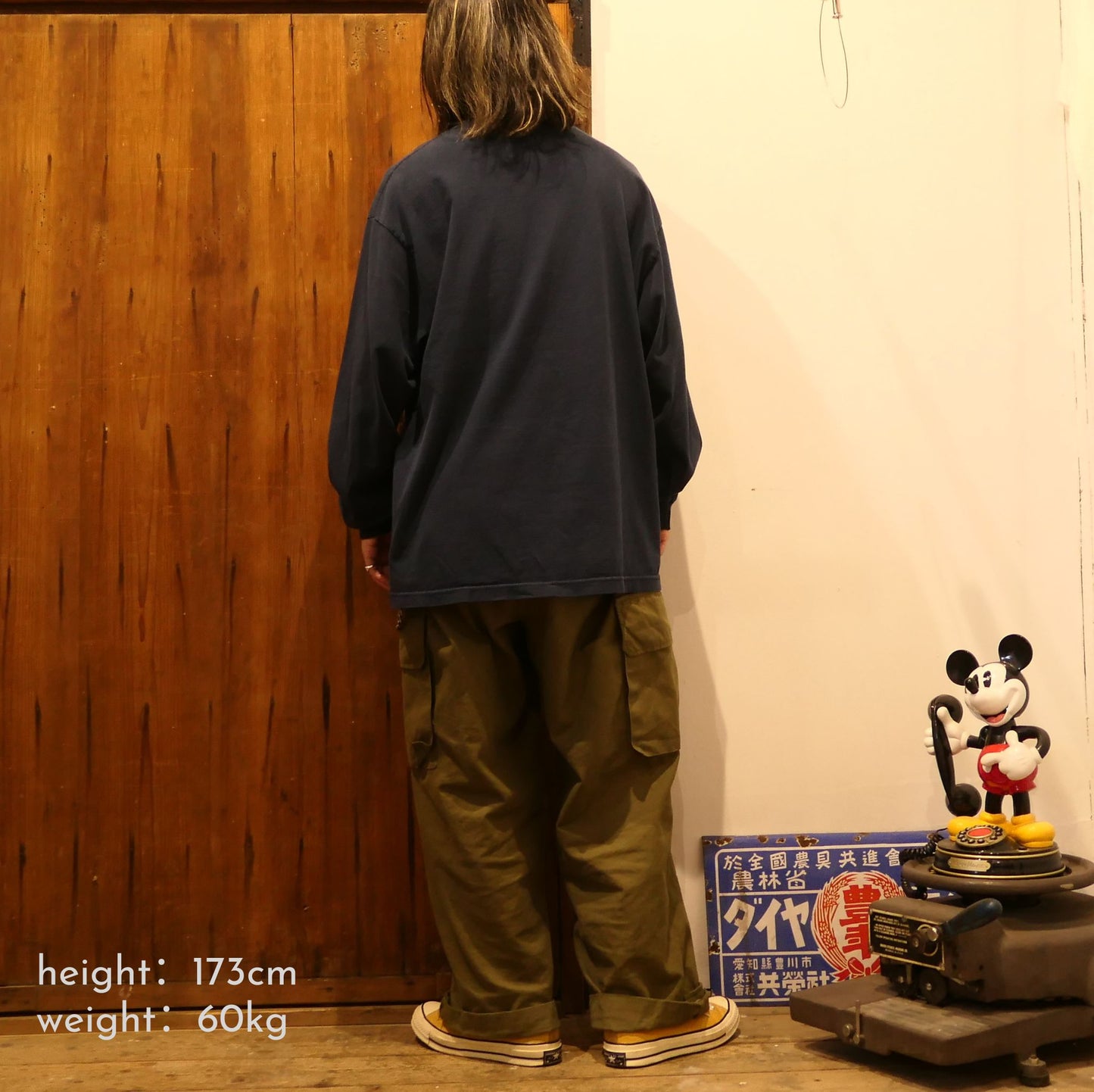 VINTAGE 00s XL L/S Logo Tee -NIKE-