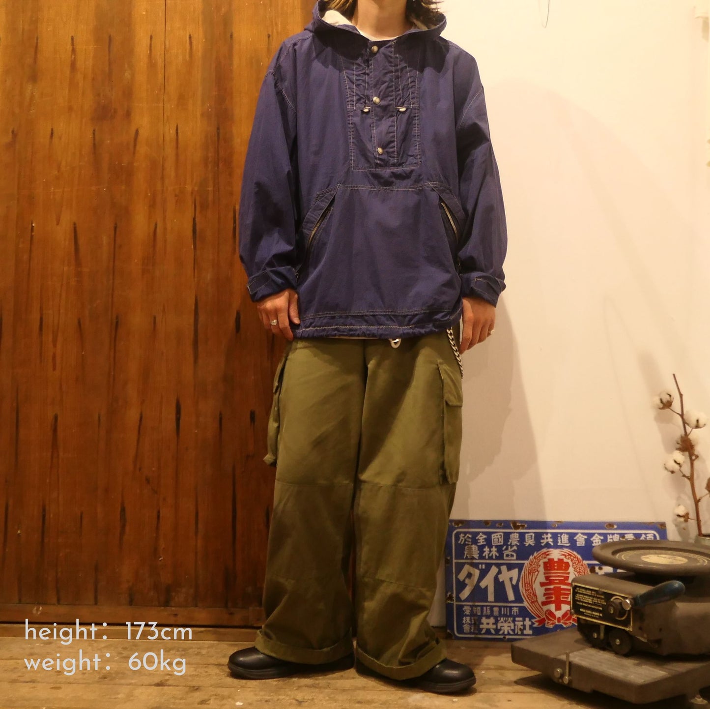 VINTAGE 90s L Cotton Anorak Parka -GAP-