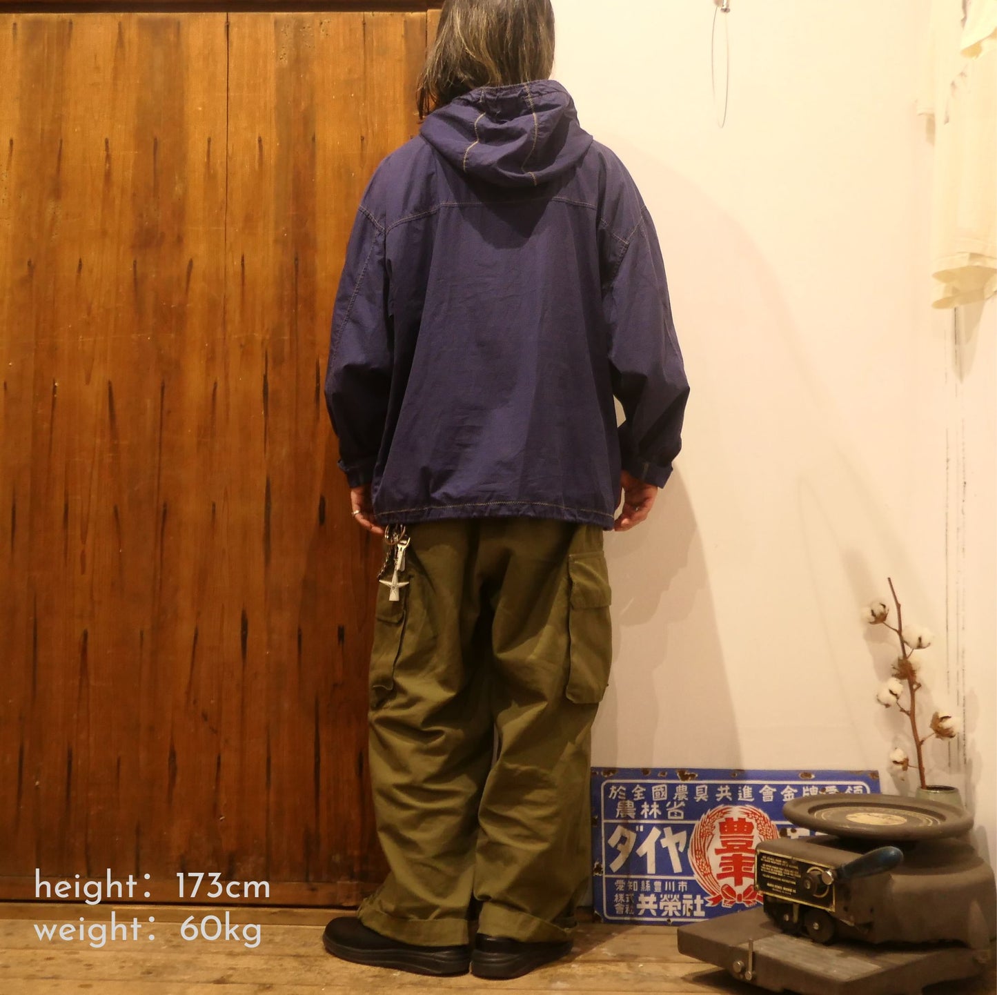 VINTAGE 90s L Cotton Anorak Parka -GAP-
