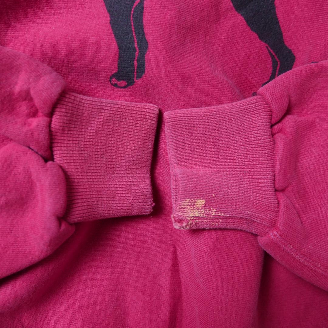 VINTAGE 90s S Dog Print Sweat -The Black Dog-