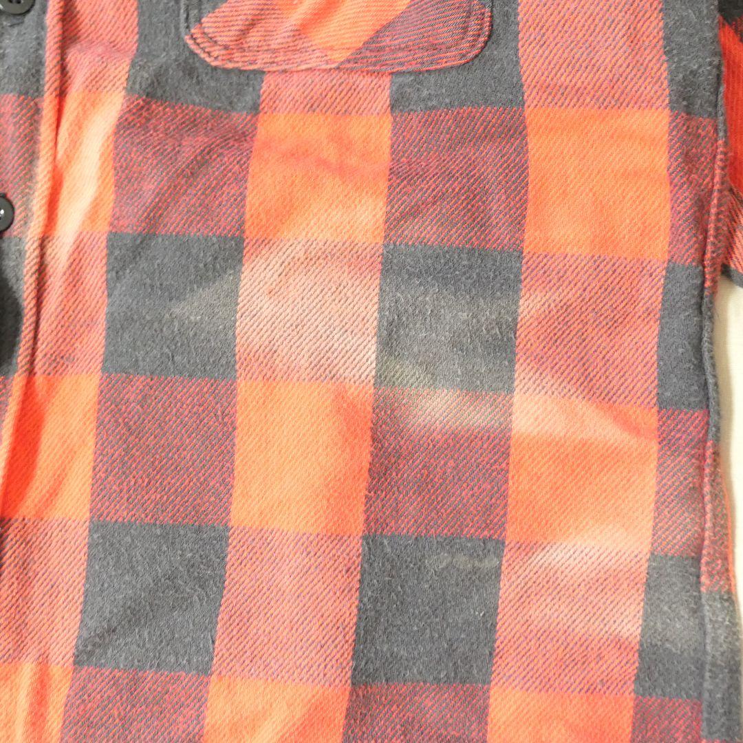 VINTAGE 80s M Block check shirt -Prentiss-