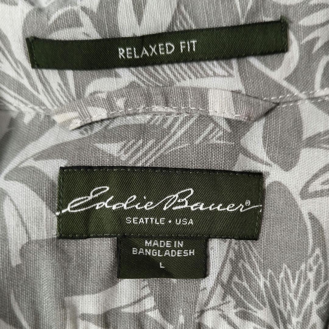 USED L Hawaiian shirt -EddieBauer-