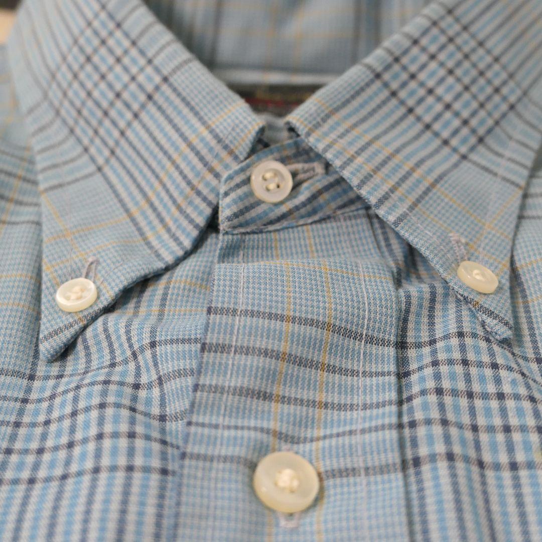 VINTAGE 70s L Button down shirt -Sears-