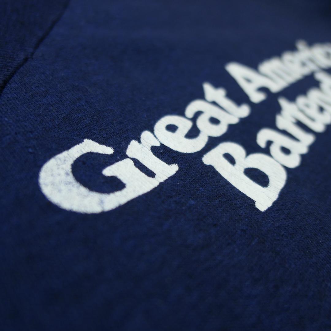 VINTAGE 80s Message Sweatshirt -Great American Bartender-