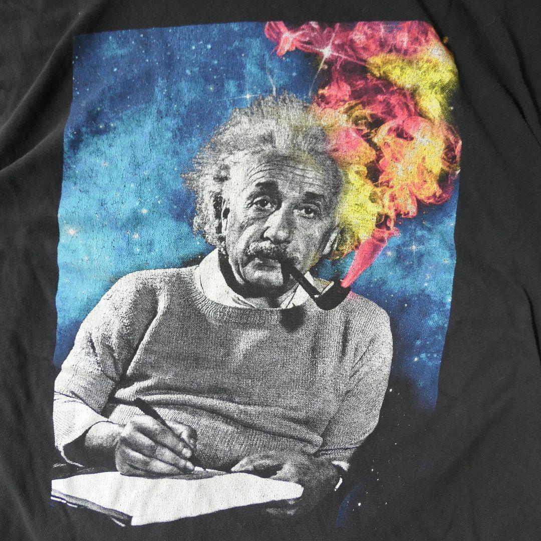 USED L Printed T-shirt -Einstein-