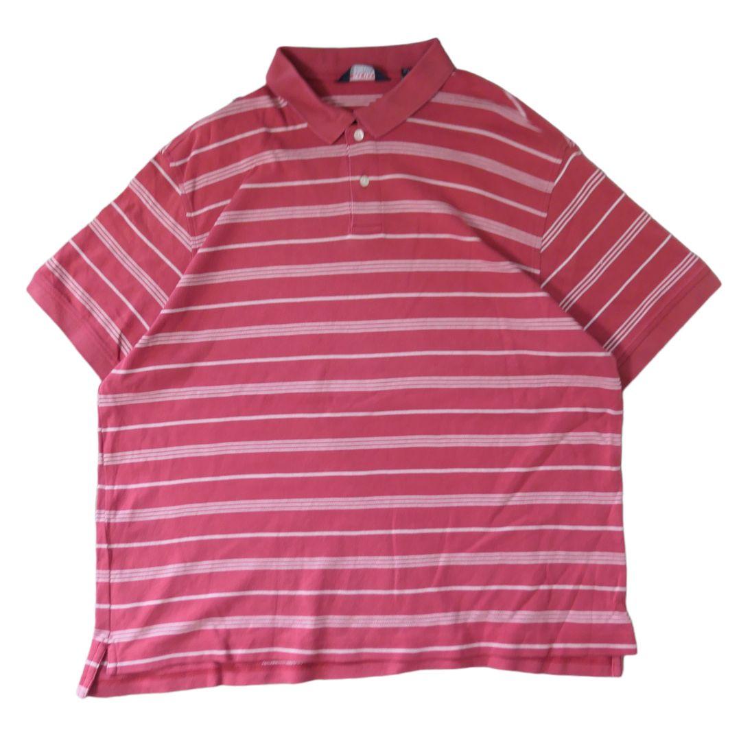 USED XL Border polo shirt -ROUNDTREE & YORKE-