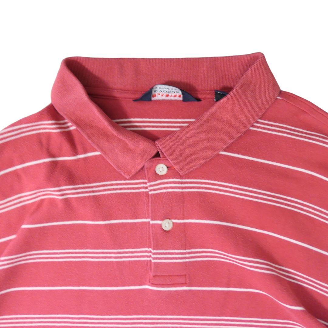USED XL Border polo shirt -ROUNDTREE & YORKE-