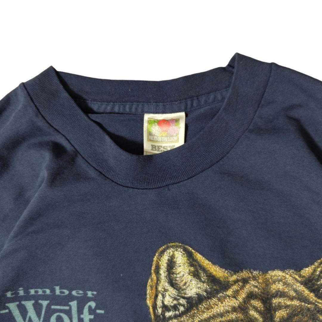 VINTAGE 90s XXL Animal print T-shirt -FLUIT OF THE LOOM-