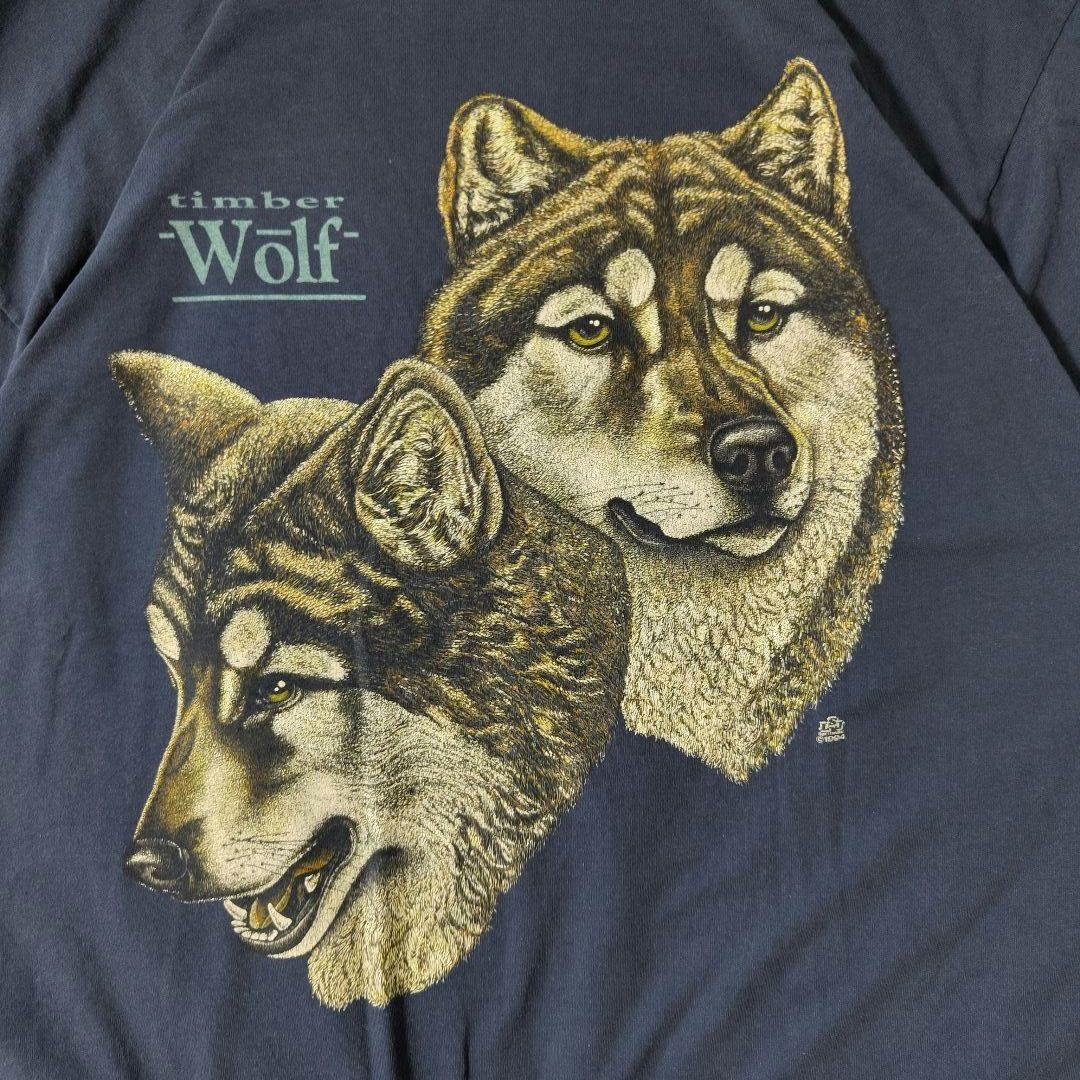 VINTAGE 90s XXL Animal print T-shirt -FLUIT OF THE LOOM-