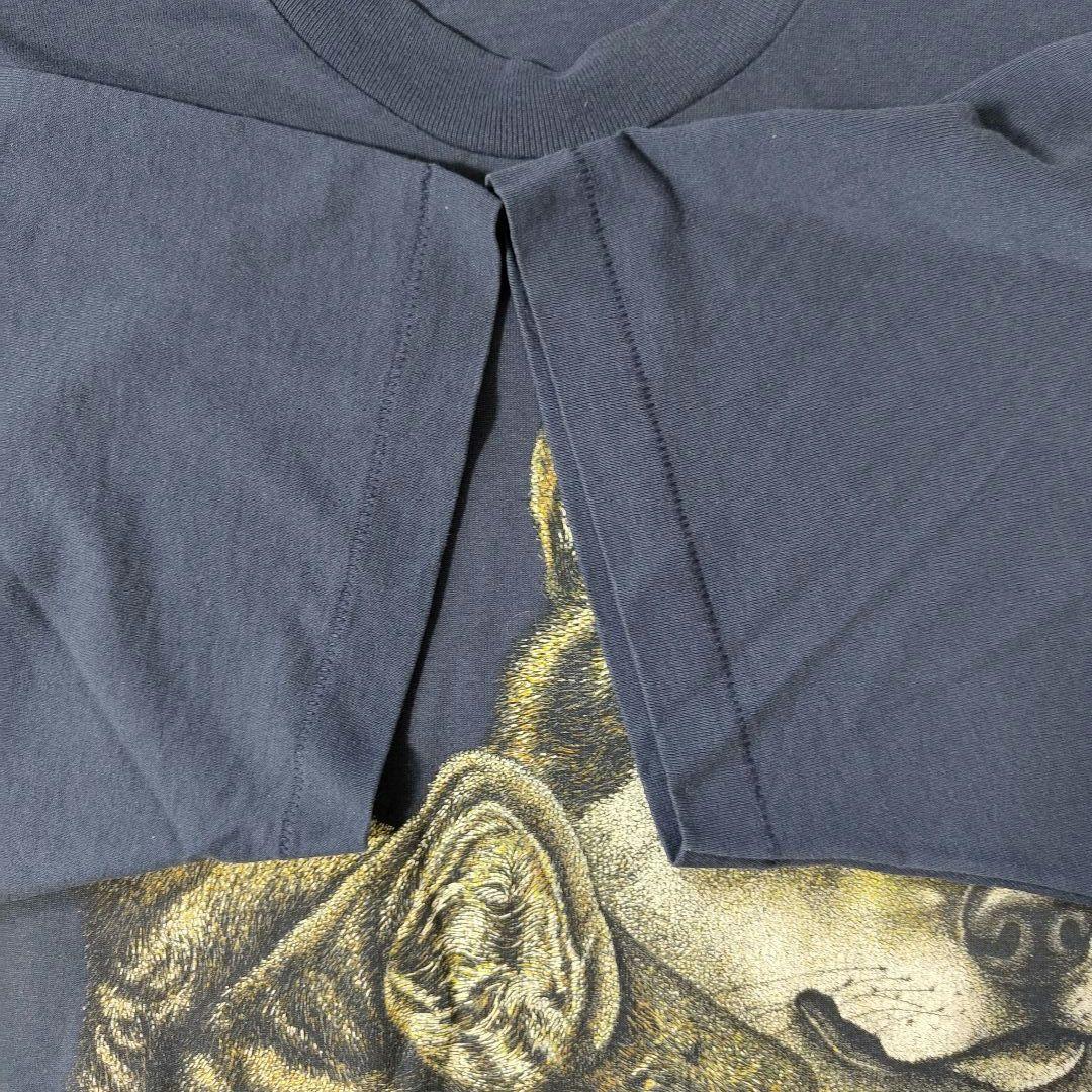 VINTAGE 90s XXL Animal print T-shirt -FLUIT OF THE LOOM-