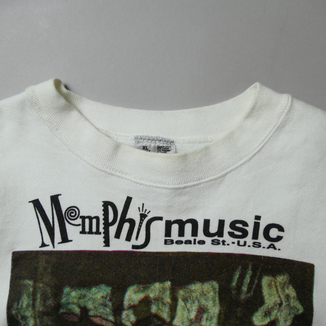 VINTAGE 90s XL Art Sweat -GEORGE HUNT-