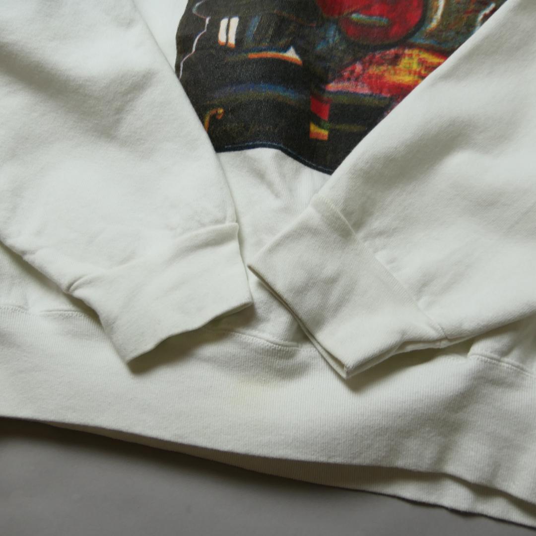 VINTAGE 90s XL Art Sweat -GEORGE HUNT-