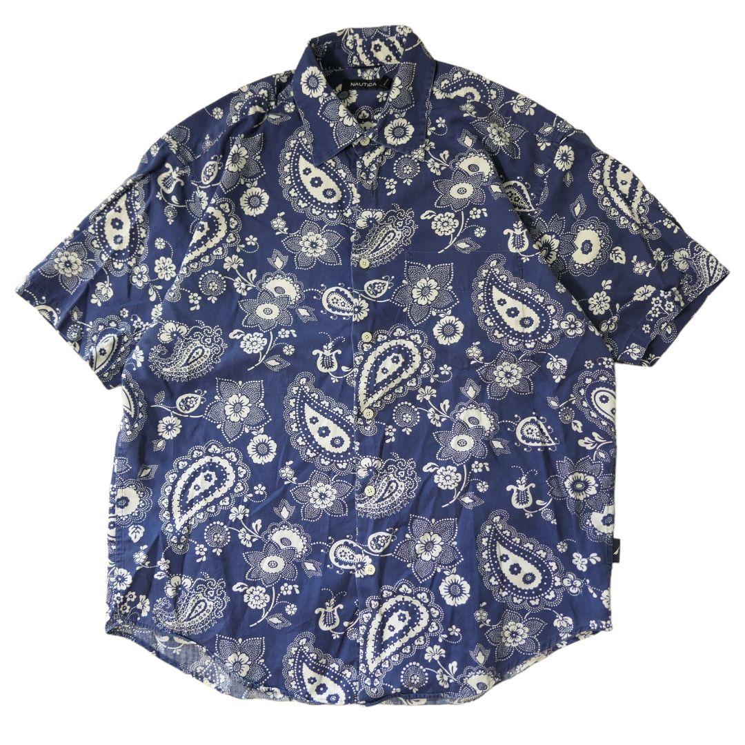 USED M Hawaiian shirt -NAUTICA-
