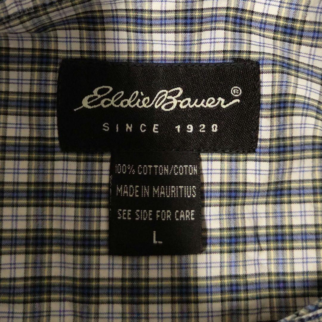 USED L S/S Button down shirt -EddieBauer-