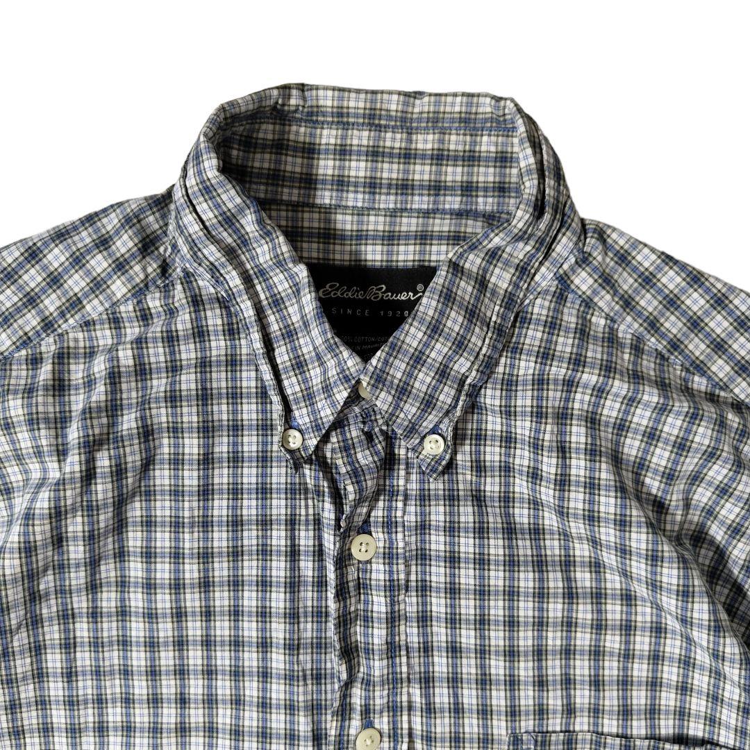 USED L S/S Button down shirt -EddieBauer-