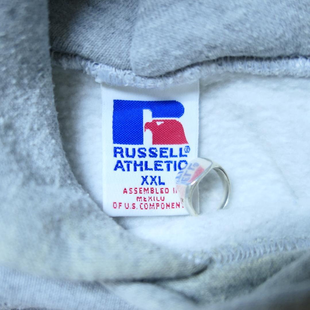 VINTAGE 90-00s XXL Plain Hoodie -Russell Athletic-