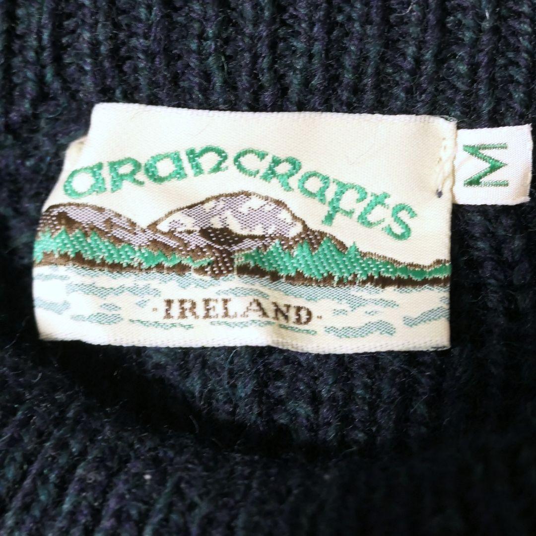 VINTAGE 90s Fisherman sweater -aran crafts-