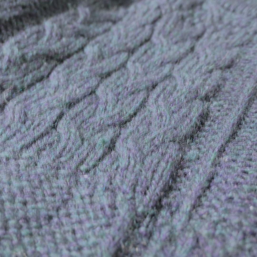 VINTAGE 90s Fisherman sweater -aran crafts-