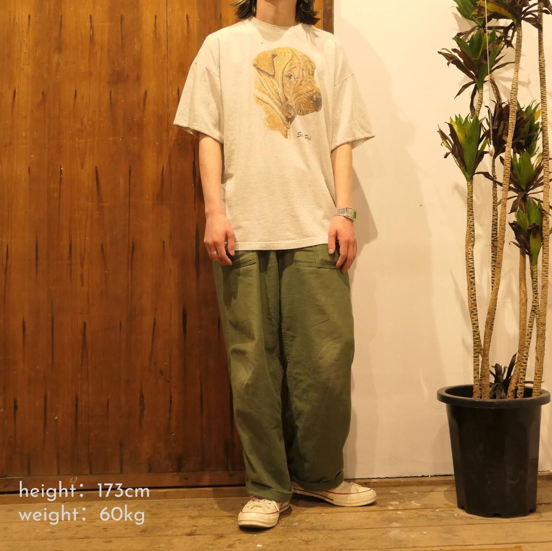 VINTAGE 90s XL Dog Print Tee -TLETREND COLS-