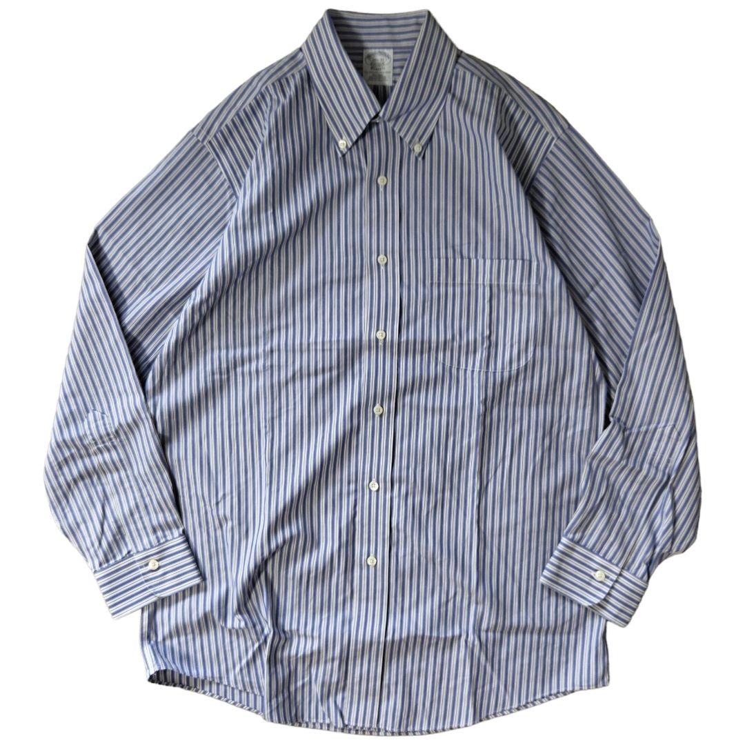 USED L Stripe bd shirt -BrooksBrothers-