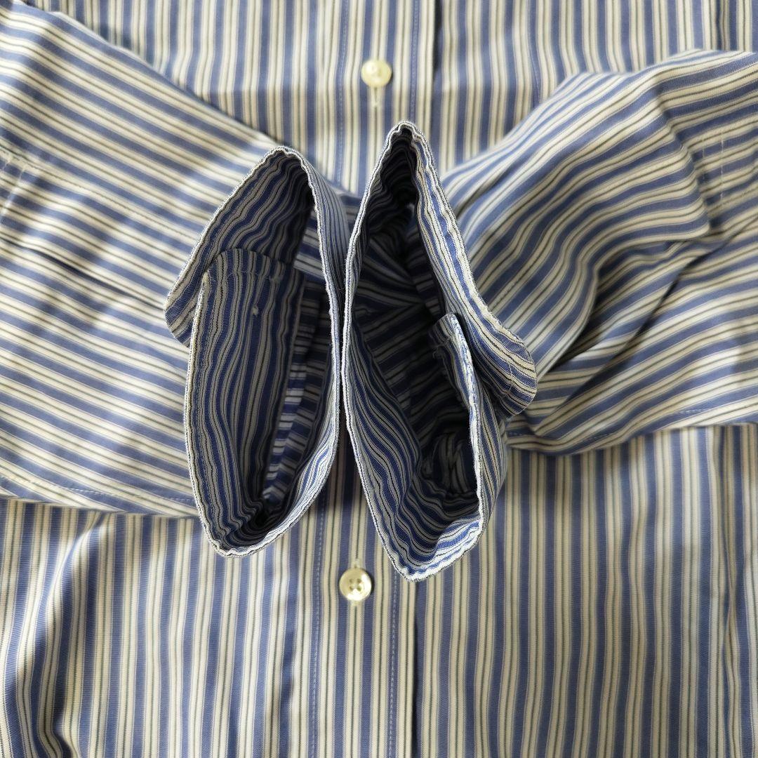 USED L Stripe bd shirt -BrooksBrothers-