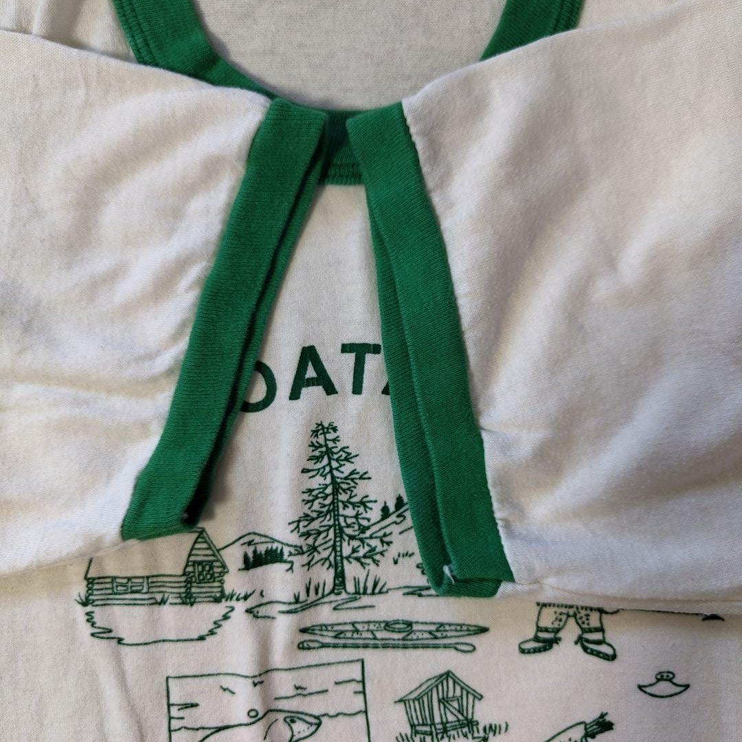 VINTAGE 80s L Ringer T-shirt -VelvaSheen-