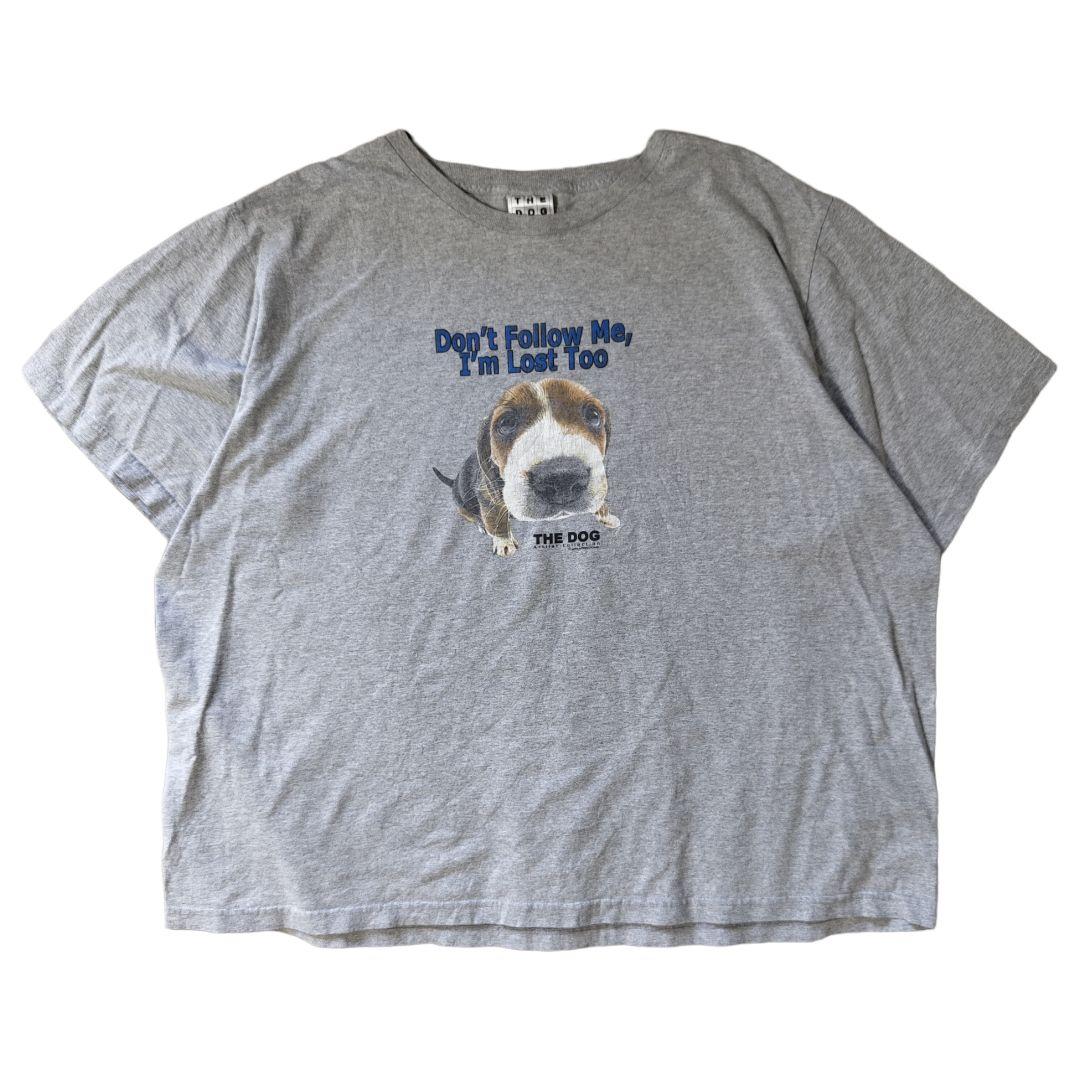 USED XL Dog printed T-shirt -THE DOG-