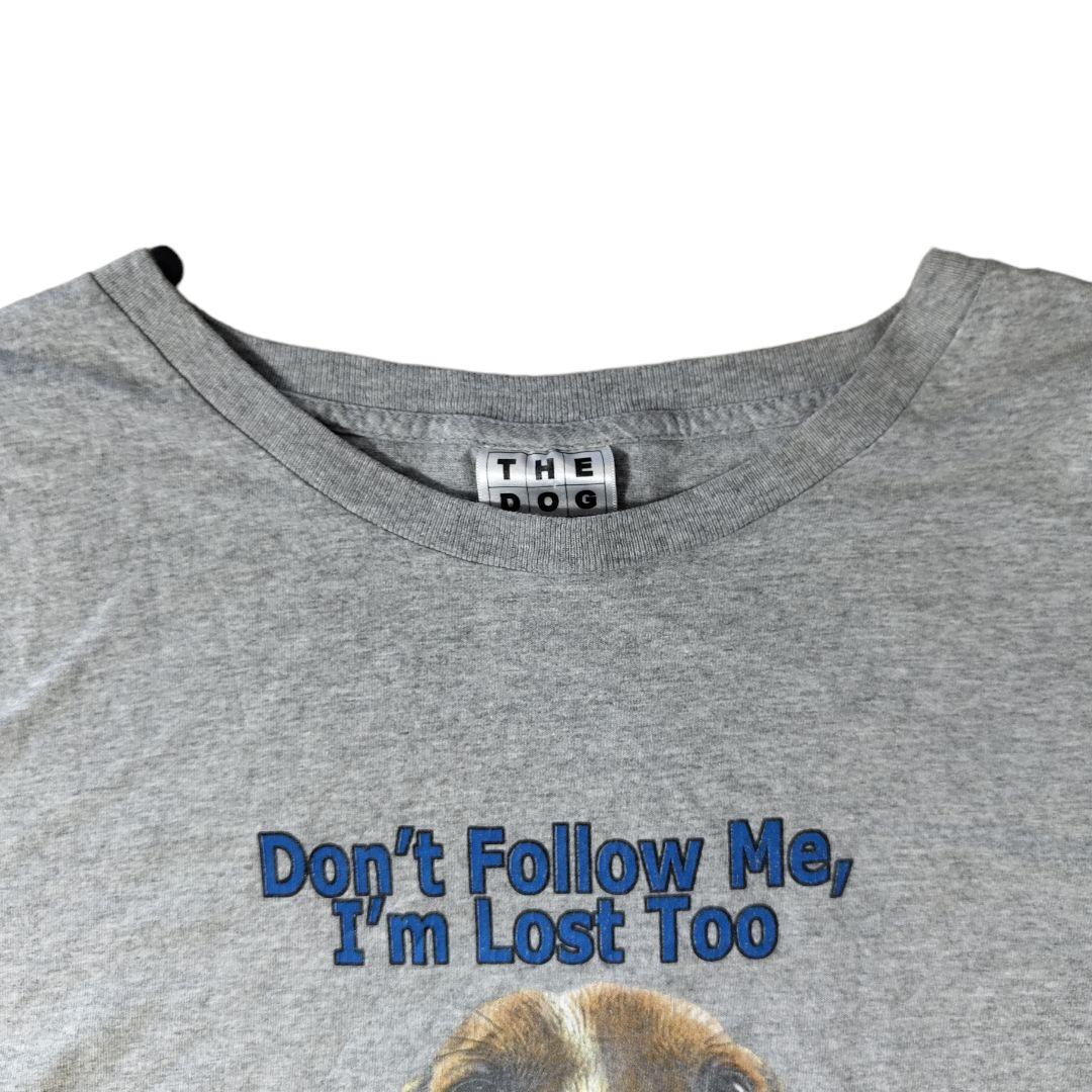 USED XL Dog printed T-shirt -THE DOG-