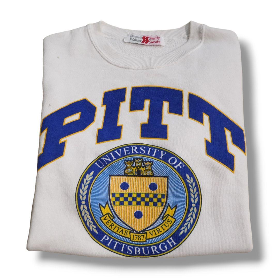 VINTAGE 90s M Collage Sweat -Pittsburgh Uniiversity-