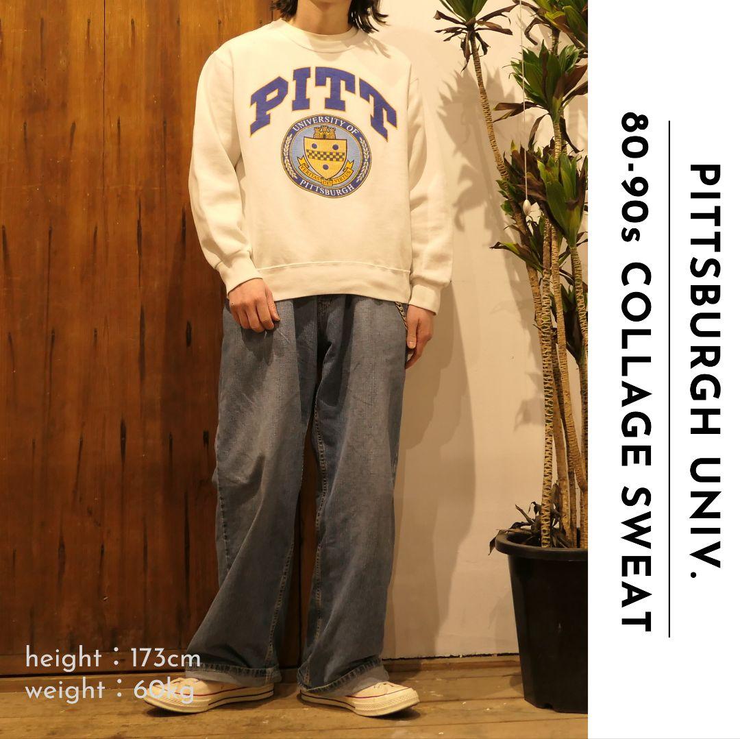 VINTAGE 90s M Collage Sweat -Pittsburgh Uniiversity-