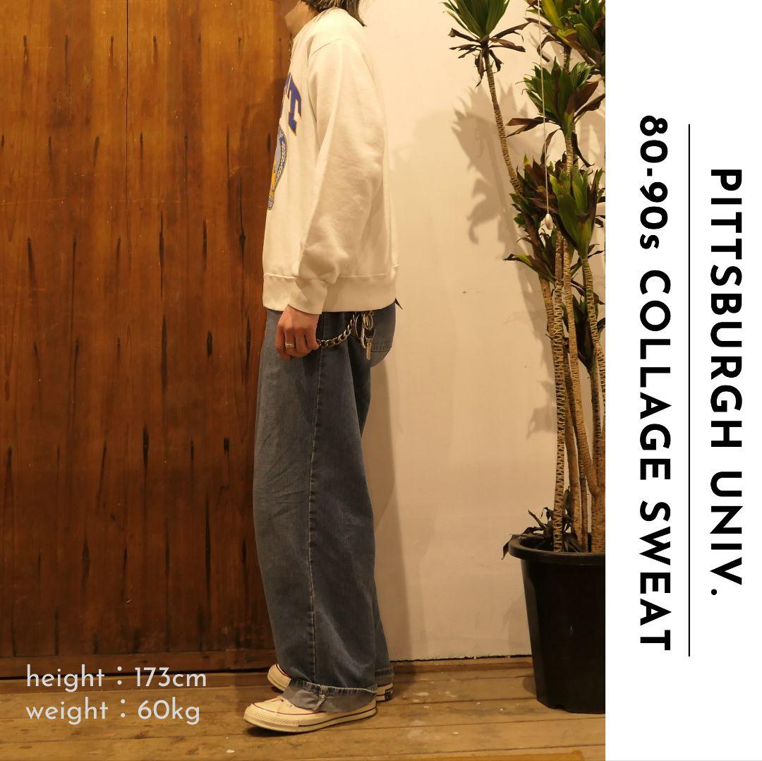 VINTAGE 90s M Collage Sweat -Pittsburgh Uniiversity-